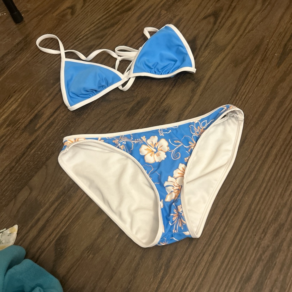 Target Blue Floral Bikini Set